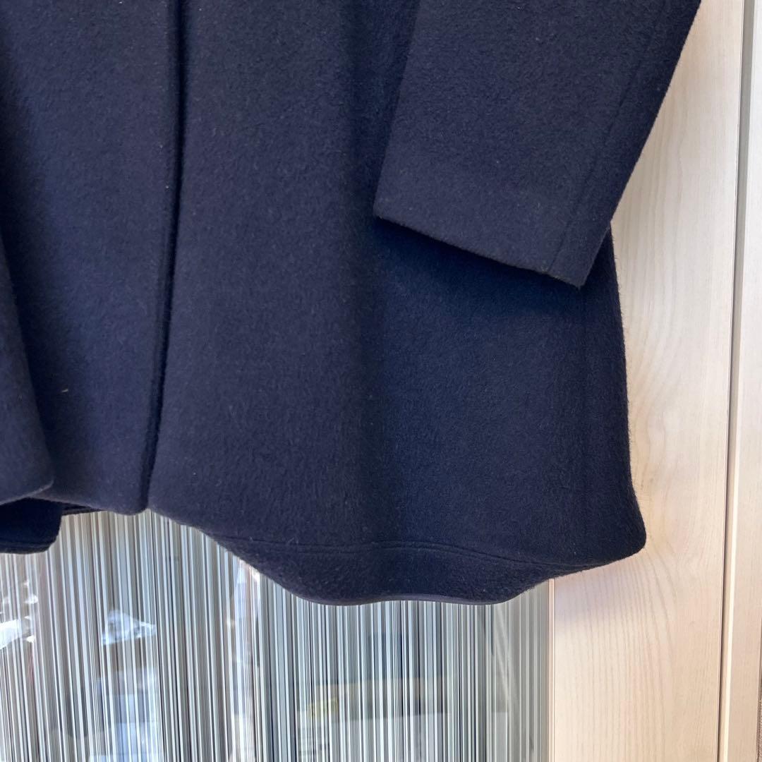 ENFOLD/エンフォルド】ショートビーバーAラインコート ネイビー 36 S