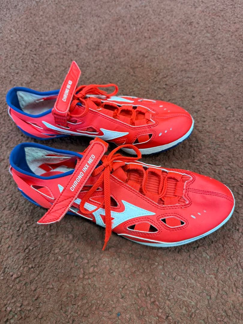 Mizuno CHRONO INX NEO レッド　26cm ミズノ（MIZUNO）（メンズ、レディース）陸上スパイク オールウェザー