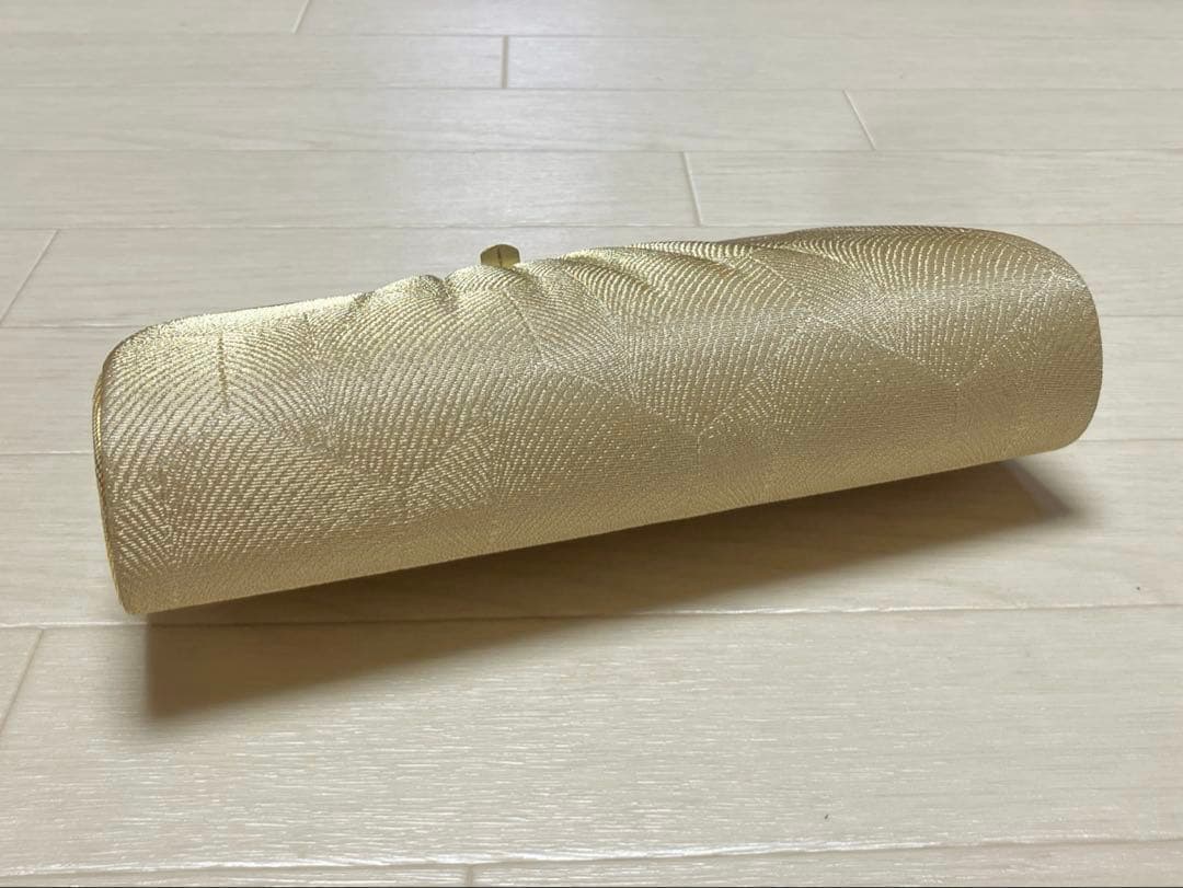 《未使用》佐賀錦　草履バッグセット　ゴールド