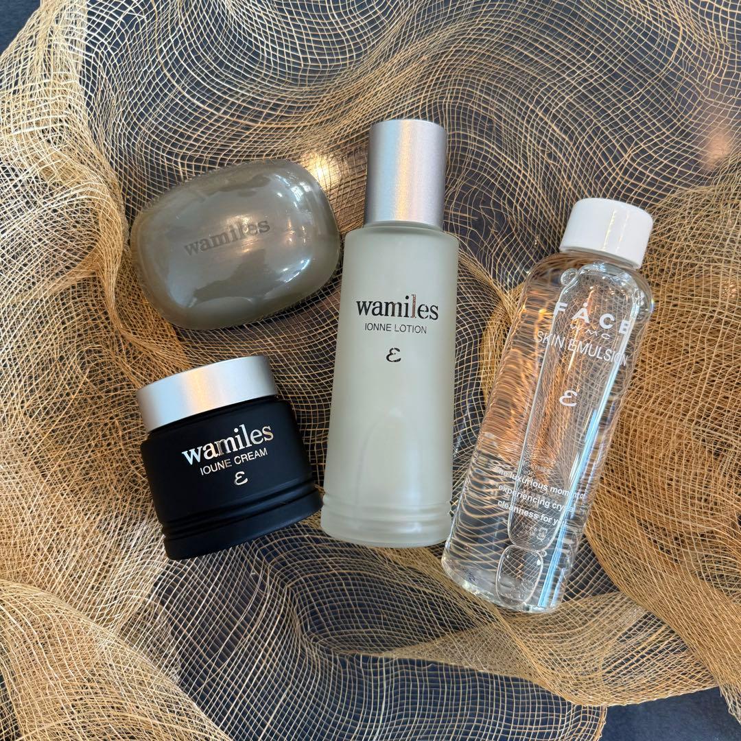 イオンヌクレイソープ イオーヌクリーム イオンヌローション スキンエマルジョン wamiles（ワミレス） スキンケアセット ε イオンヌローション・イオー