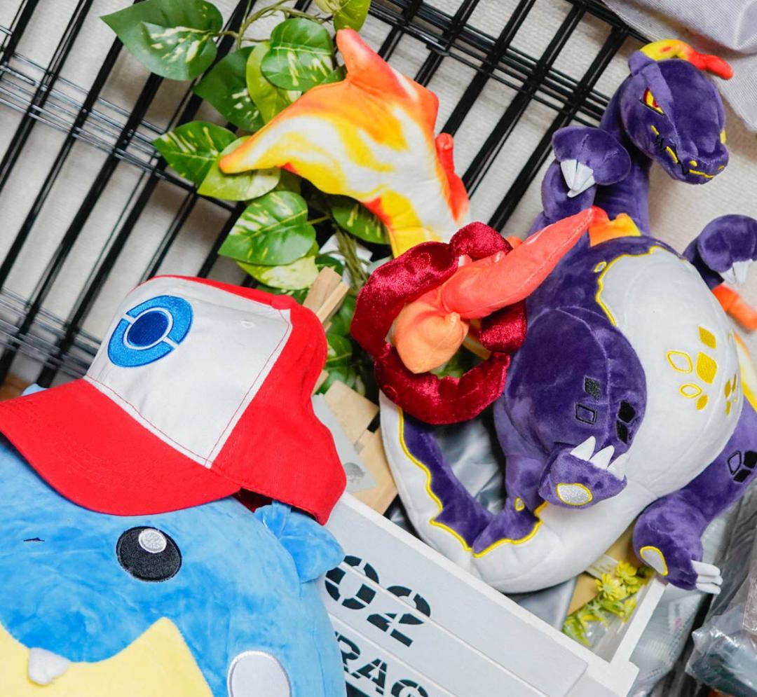 リザードン ぬいぐるみ キョダイマックス 色違い 38cmリボン袋付