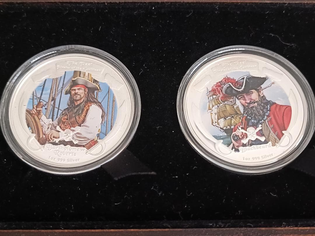 メダル純銀 海賊テーマ 999銀コイン4個メダルセット