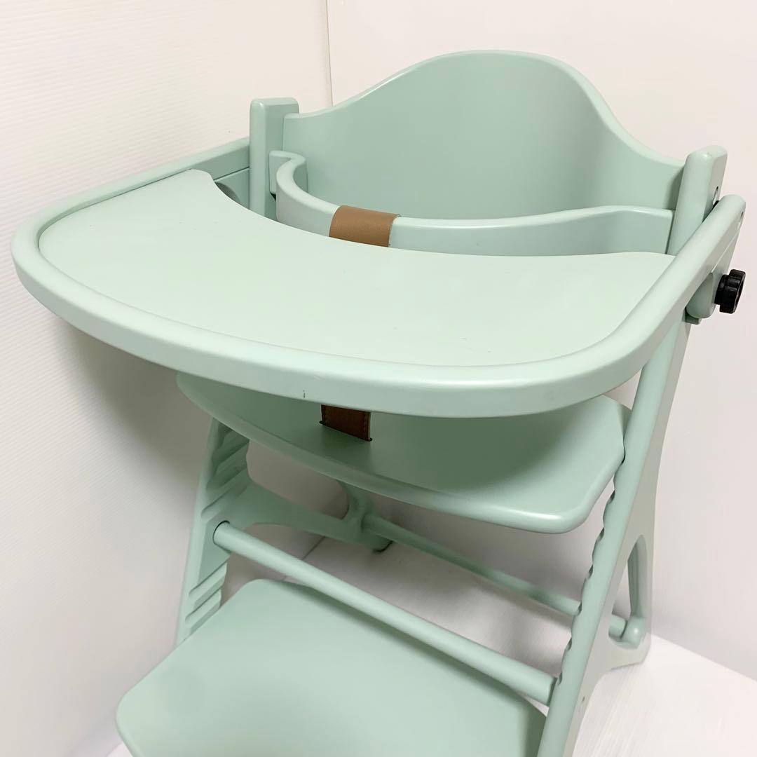 大和屋 ヤマトヤ アッフルチェア ベビーチェア ハーブグリーン - メルカリ