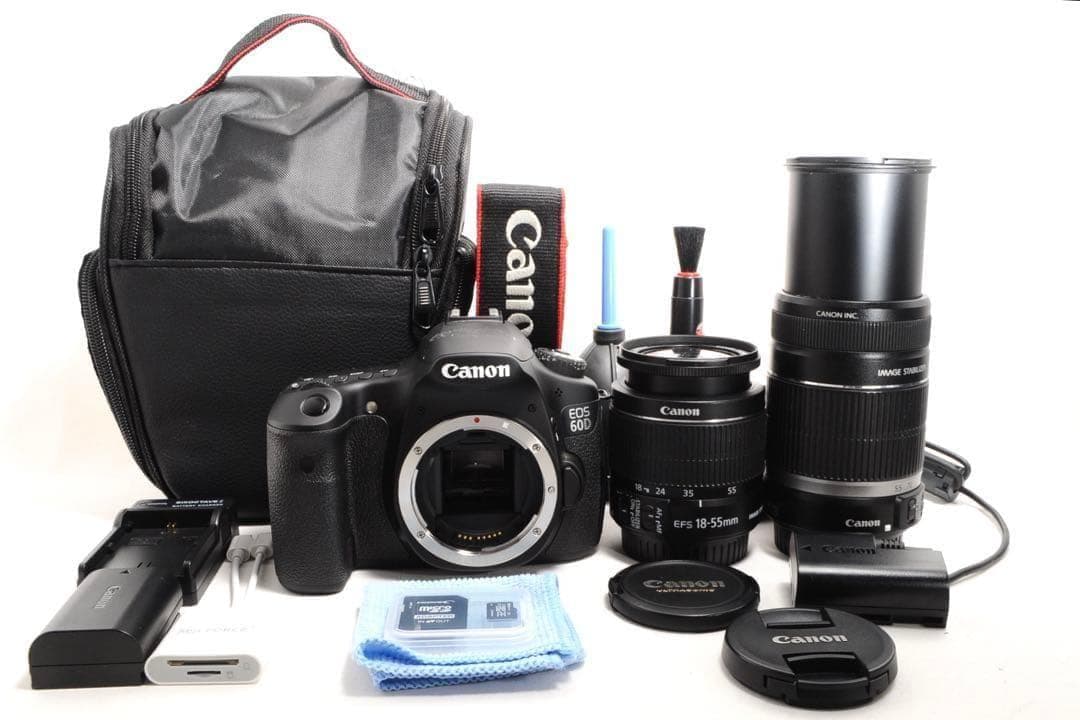 手ブレ補正Wレンズ❤️Canon EOS 60D❤️ステップアップ機❤️S数
