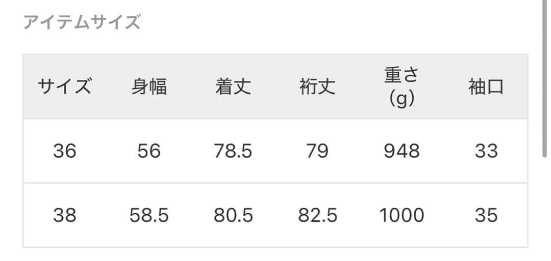 美品 23ss 定価4万 イエナ トリプルクロスフードコート ベージュ38