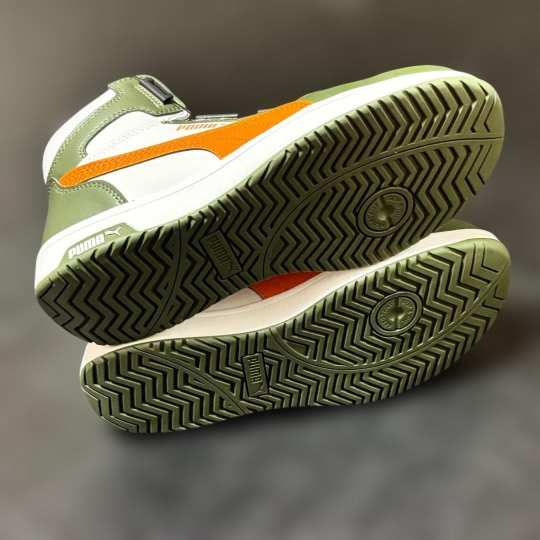 PUMASAFETY フロントコート ディスク ミッド WH/GR 27.0cm