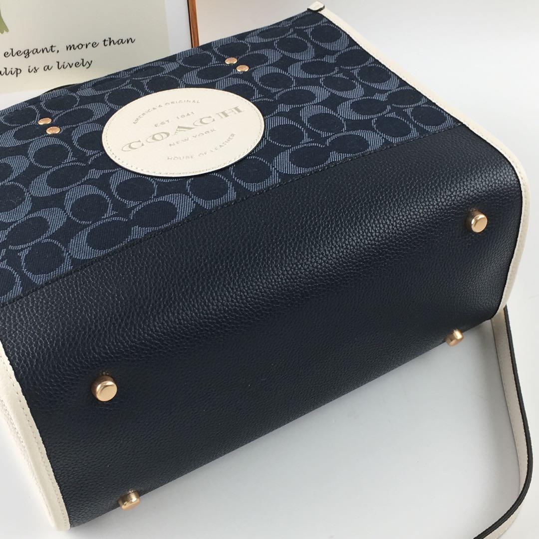 新品 COACH コーチ デンプシー22 トート ショルダーバッグ デニム