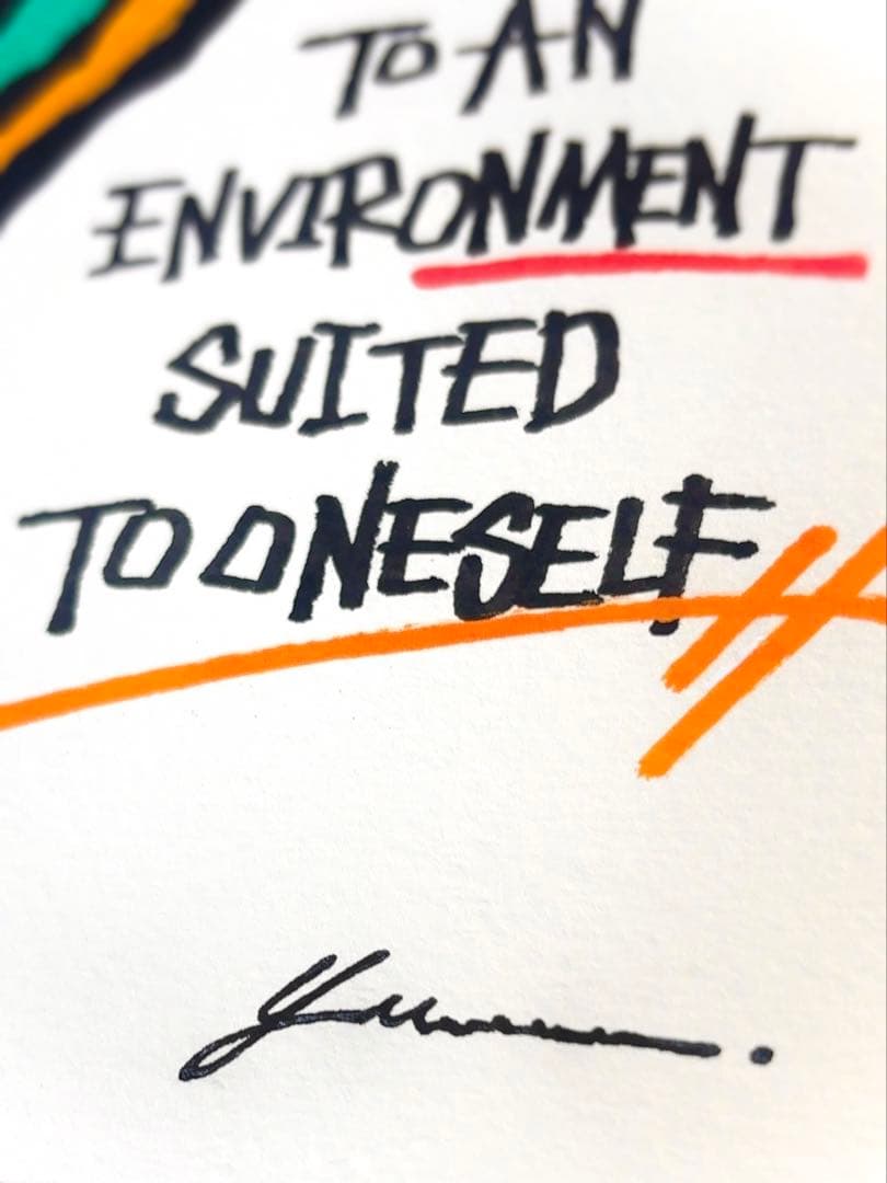 空を選んだクジラ 」｜絵画 原画 抽象画 絵 動物画 ドローイング 画家