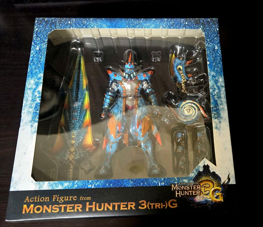 モンスターハンター3G　ラギアシリーズ装備ハンター　新品未開封 モンスターハンター ラギアシリーズ装備ハンター フィギュア 箱破損有