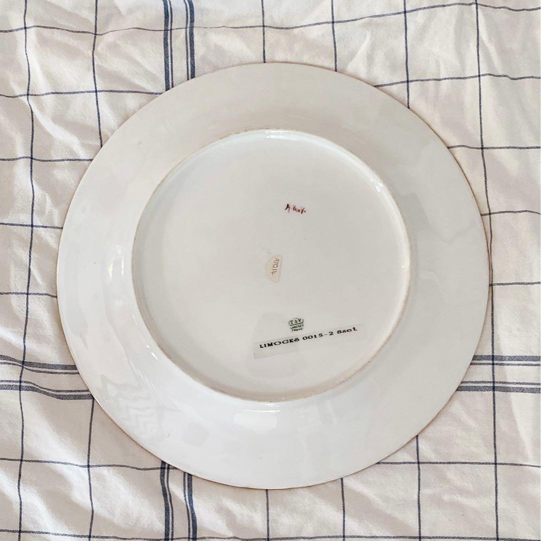 リモージュ プレート フランスアンティーク 金彩 セーブル陶器