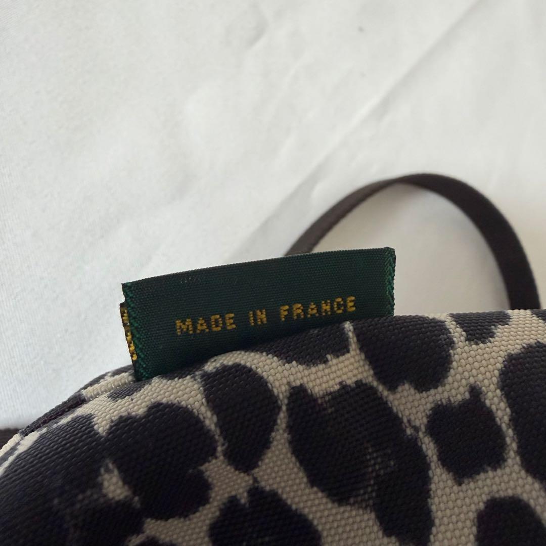 美品】エルベシャプリエ 舟型 ビッグポシェット2885F グリーンレーベル