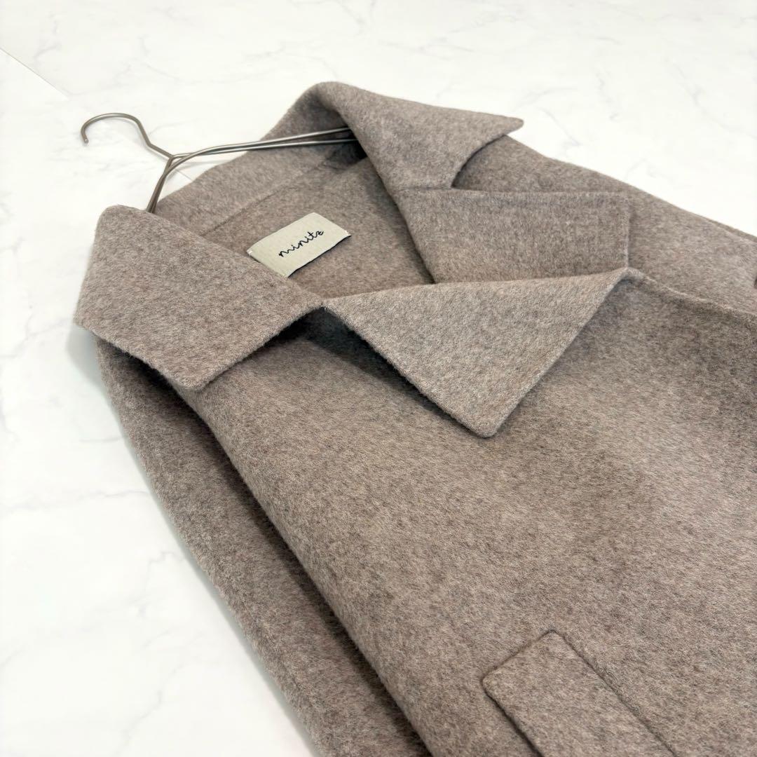 23AW✨️未使用級 ミニッツ ショートコート ウールリバー仕立て モカ