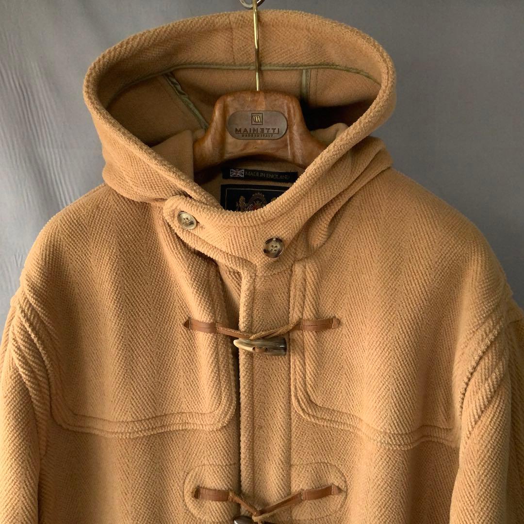 GLOVERALL グローバーオール ダッフルコート 42 英国製 ヘリンボーン