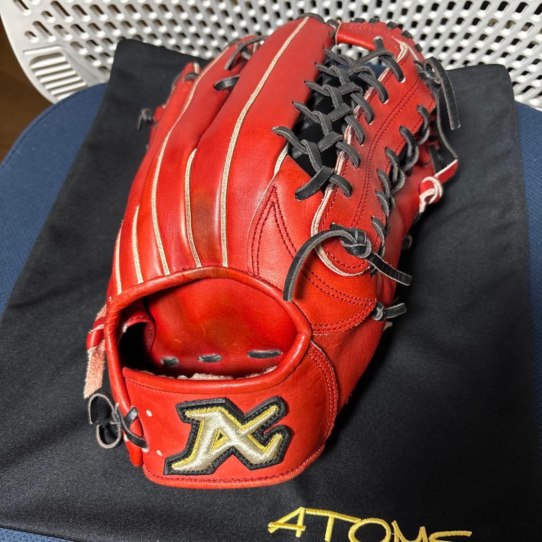 アトムズ 外野手グローブ 藤沢市 大村祐介選手 アトムズ 軟式用 オーダー グローブ 外野手用