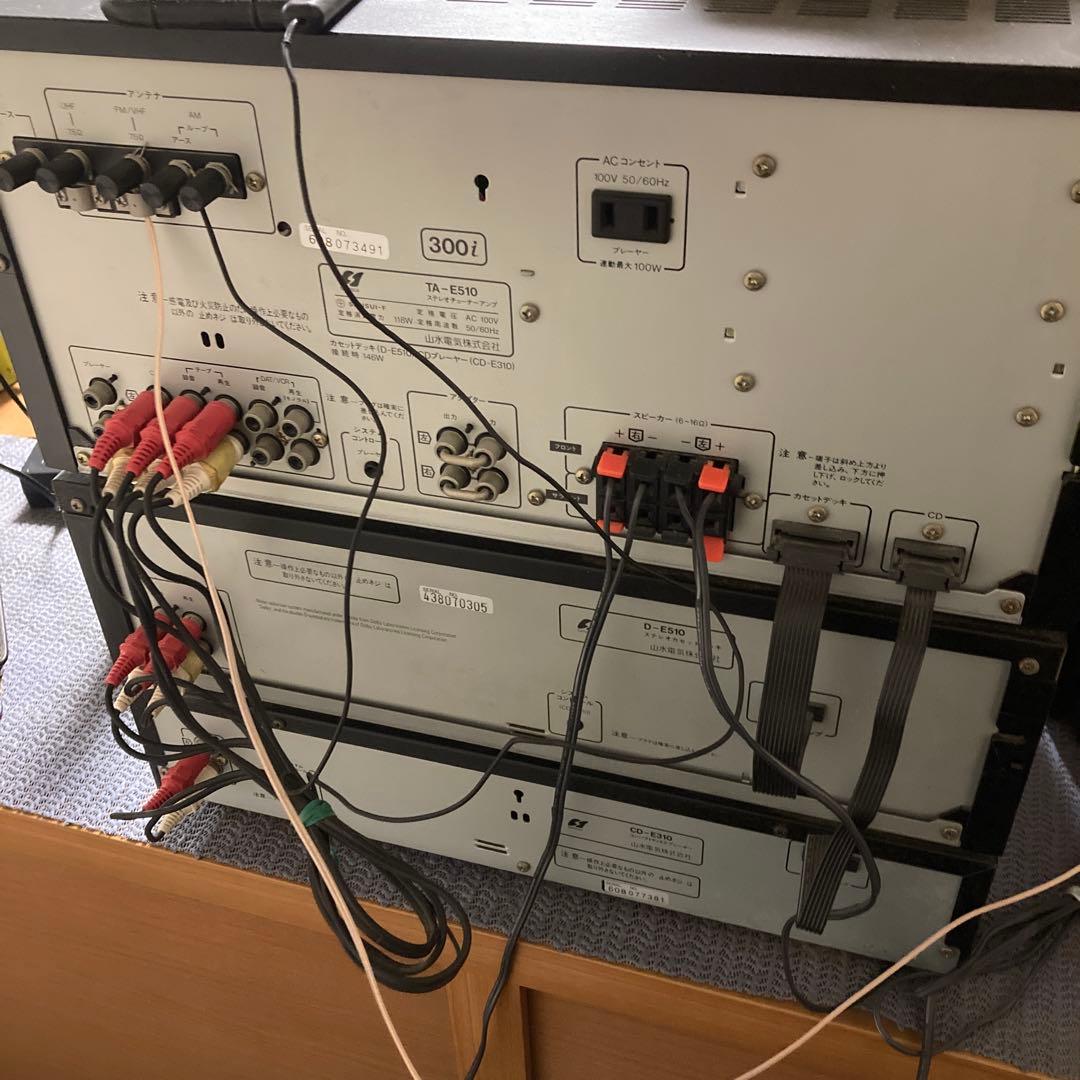 中古Sansui S-E310 CD・カセットWデッキセット[プレヤー別途販売