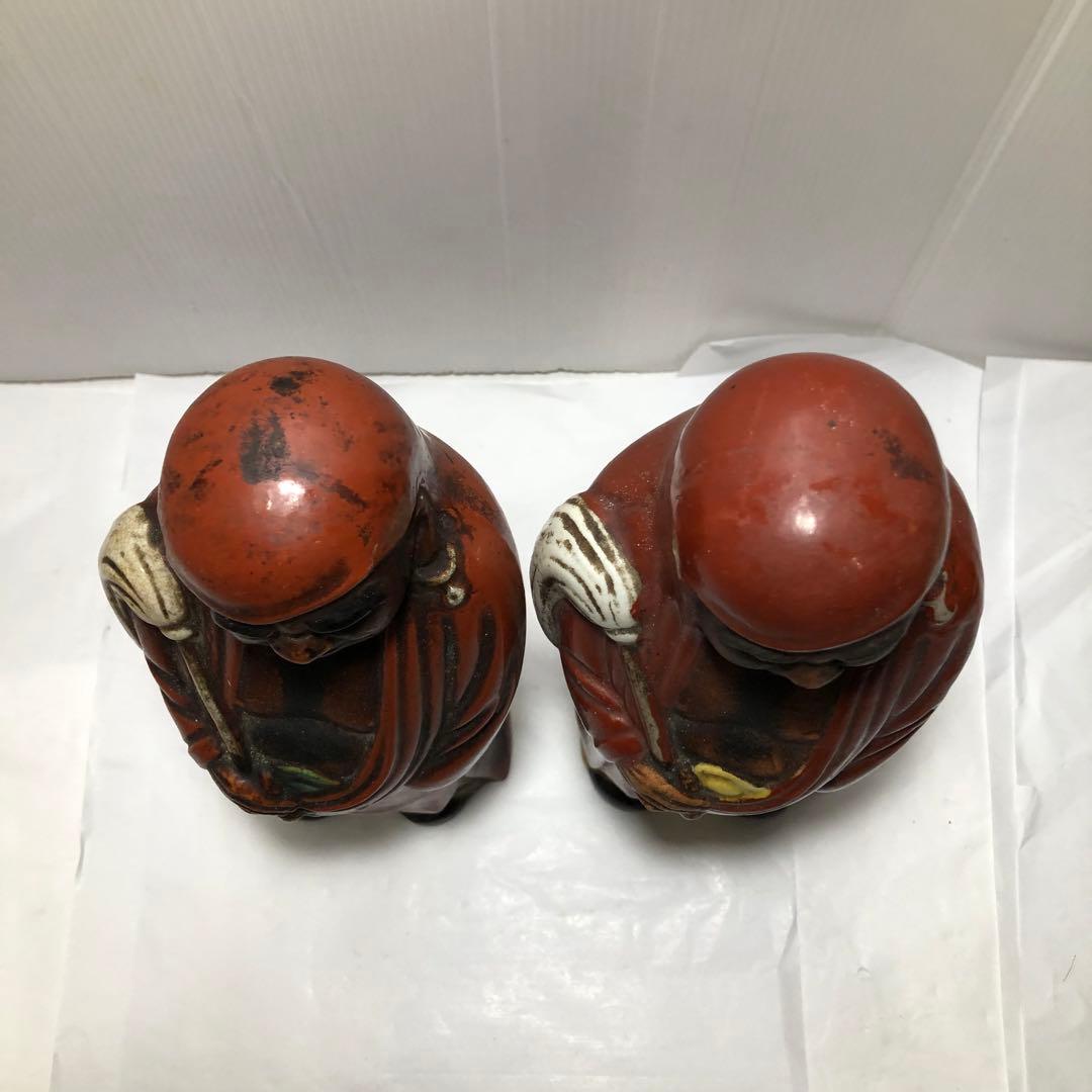 達磨大師像 達磨 置物 陶磁器 骨董 2体セット - メルカリ