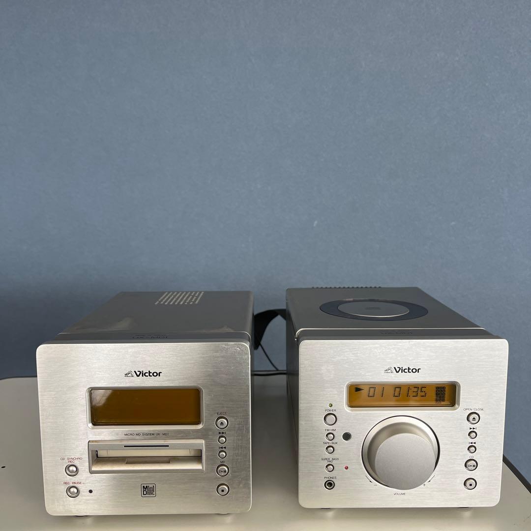 日本製 Victor ビクター UX-MD1 CD/MDミニコンポ ジャック品 - メルカリ