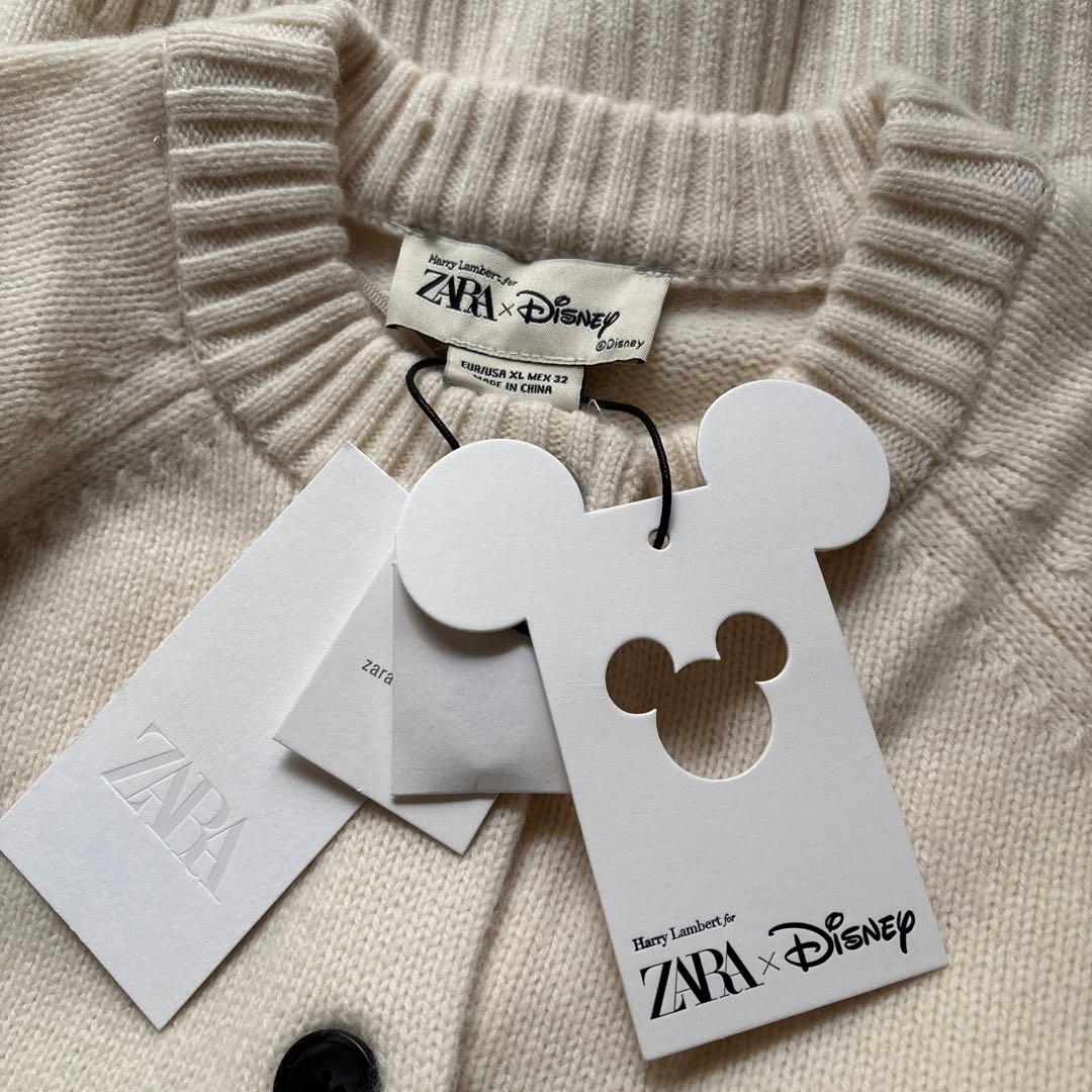 完売品⭐︎ZARA デイジーダックウールカーディガン XL ディズニー