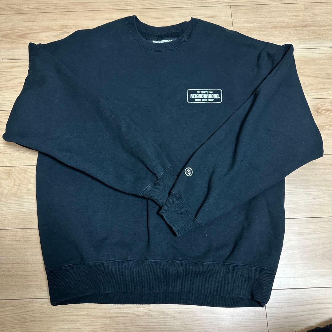 NEIGHBORHOOD ネイバーフッド スウェット トレーナー 中古・古着通販】NEIGHBORHOOD (ネイバーフッド) スウェット ブラック