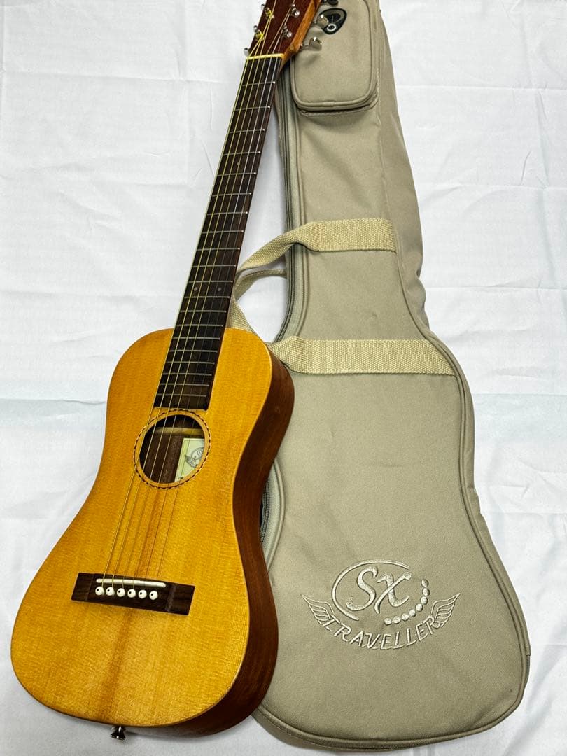 トラベルギター【 SX TRAVELLER TG1 】 アコースティックギター Amazon | SX TG-1 アコースティックギター ミニサイズ トラベルギター