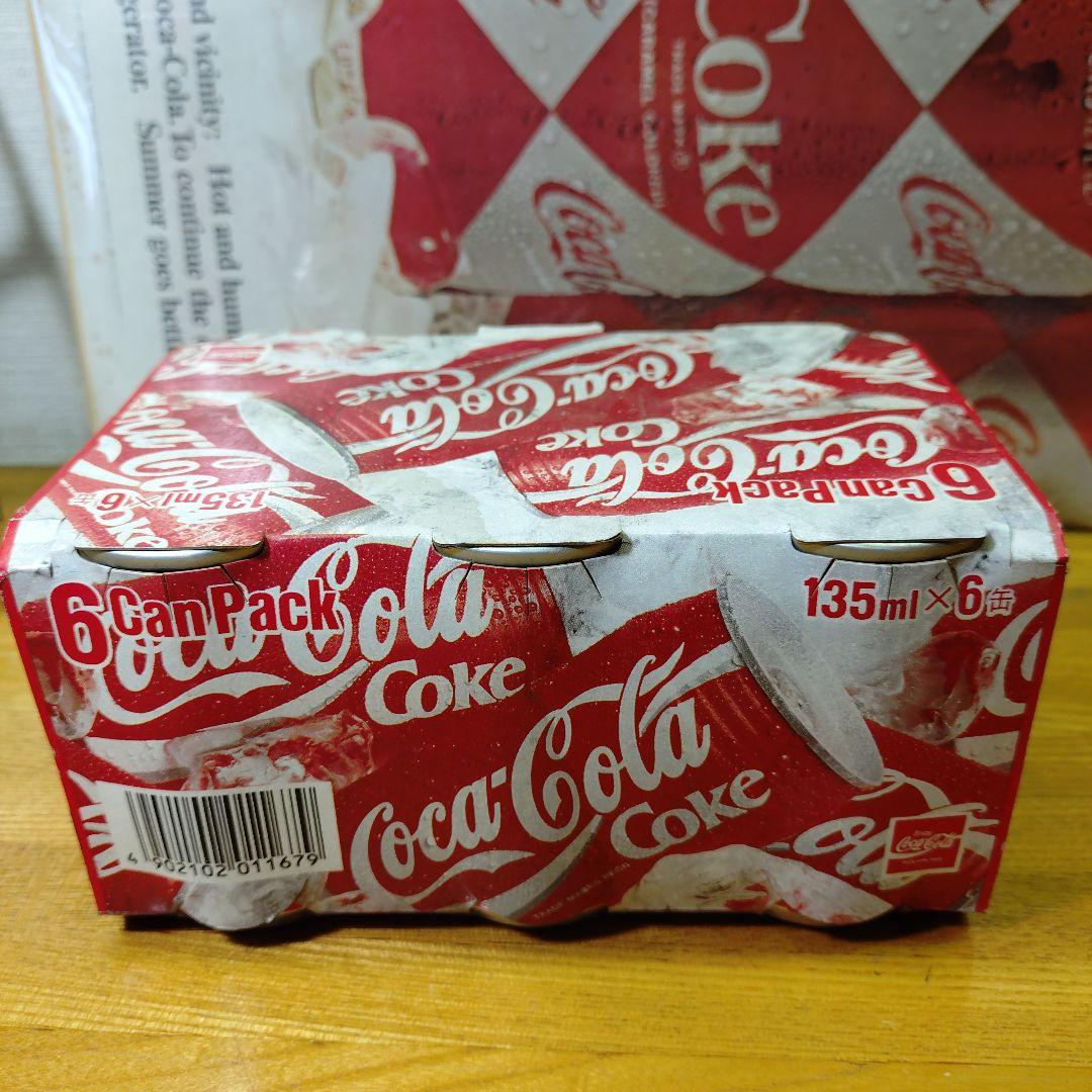 コカ・コーラ 135ml缶 6缶パック+1本 95年 製造中止缶 - メルカリ