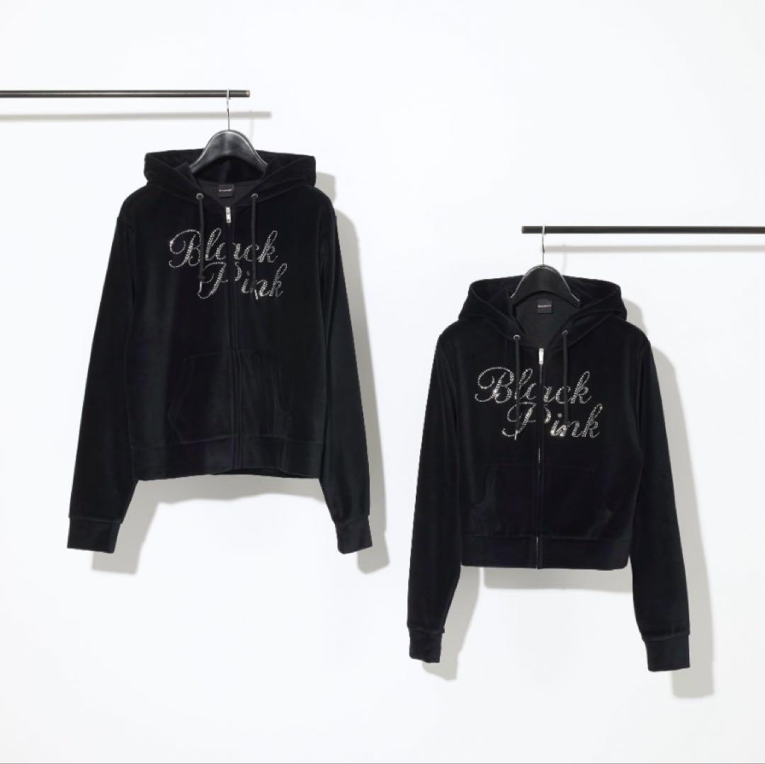 LIVE会場限定】BLACKPINKベロアジップアップフーディー (ブラック