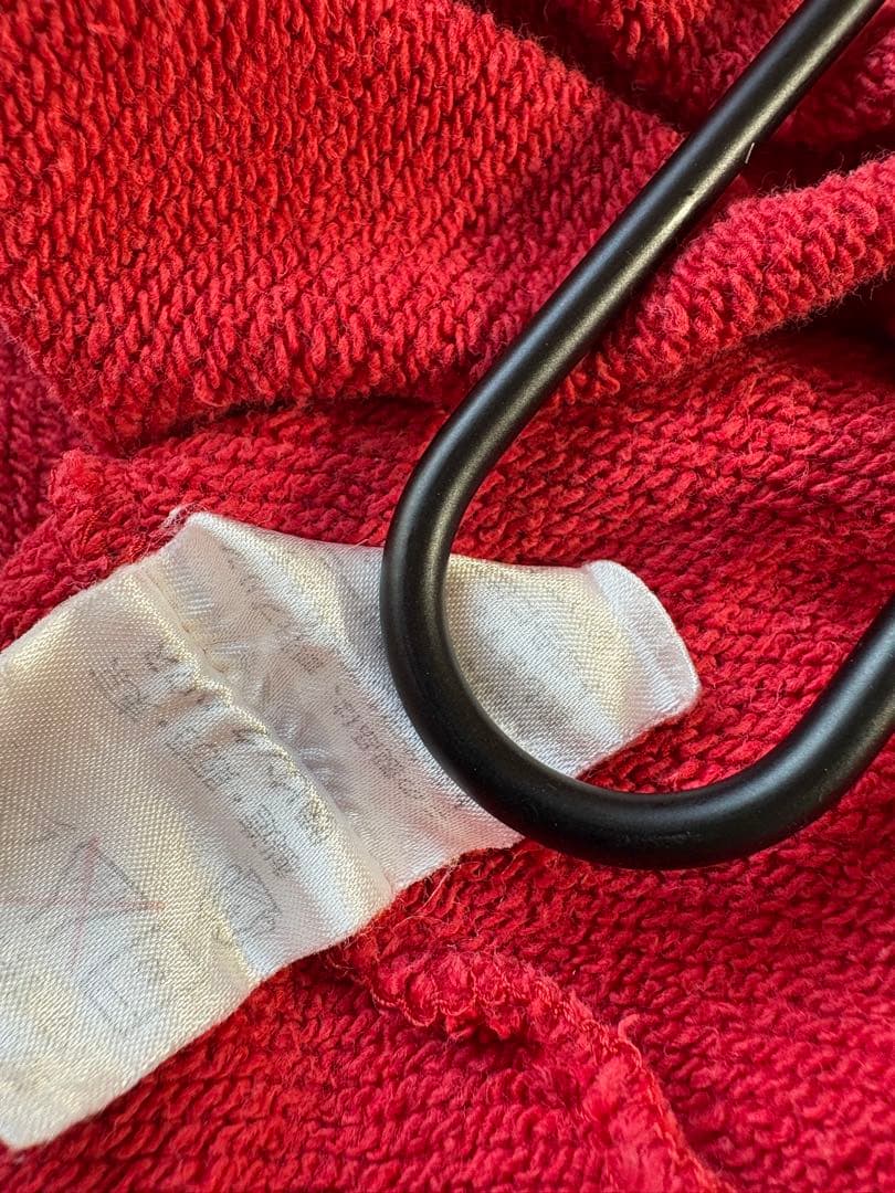 レアデザイン❤︎PINK HOUSEワッペン チェック ボタン赤スウェット