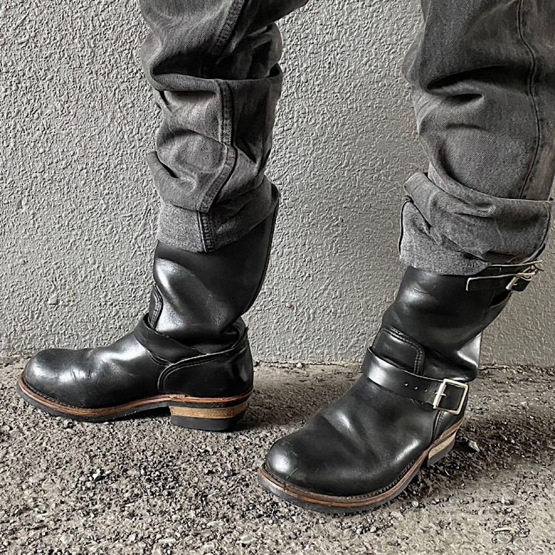 90s RED WING PT91 エンジニアブーツ 刺繍タグ USA製 茶芯 - メルカリ