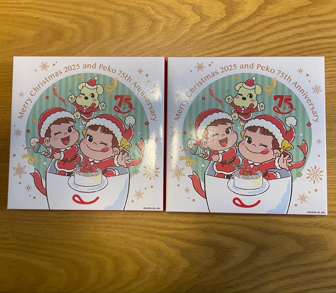 不二家】ペコちゃん クリスマス皿 2025年 2枚セット - メルカリ