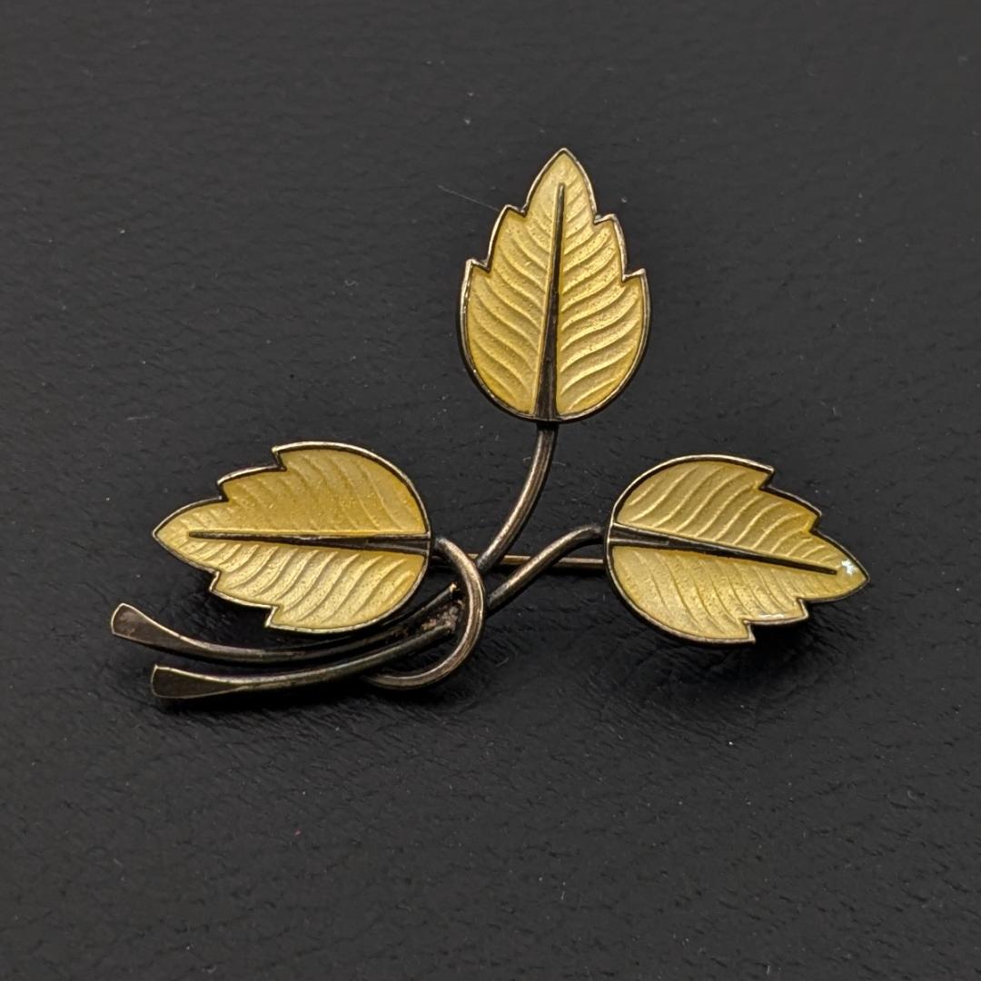 ヴィンテージ デンマークシルバー925 Jemax ブローチ 5.2g