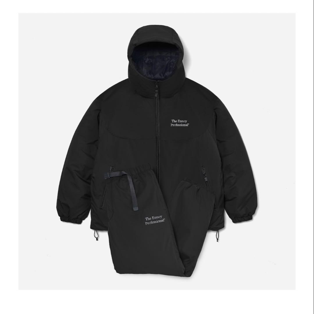 ENNOYとスタイリスト私物 PADDED NYLON SET UP XL SET UP】ENNOYとスタイリスト私物 PIPING NYLON TRACK SUIT (BLACK x