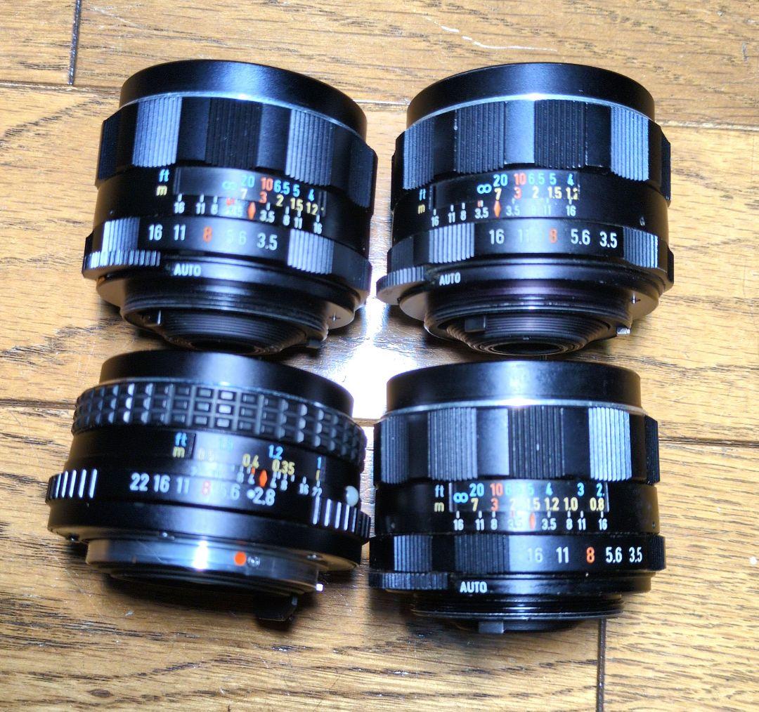 PENTAX 28mm レンズ4本セット M42 オールド - メルカリ