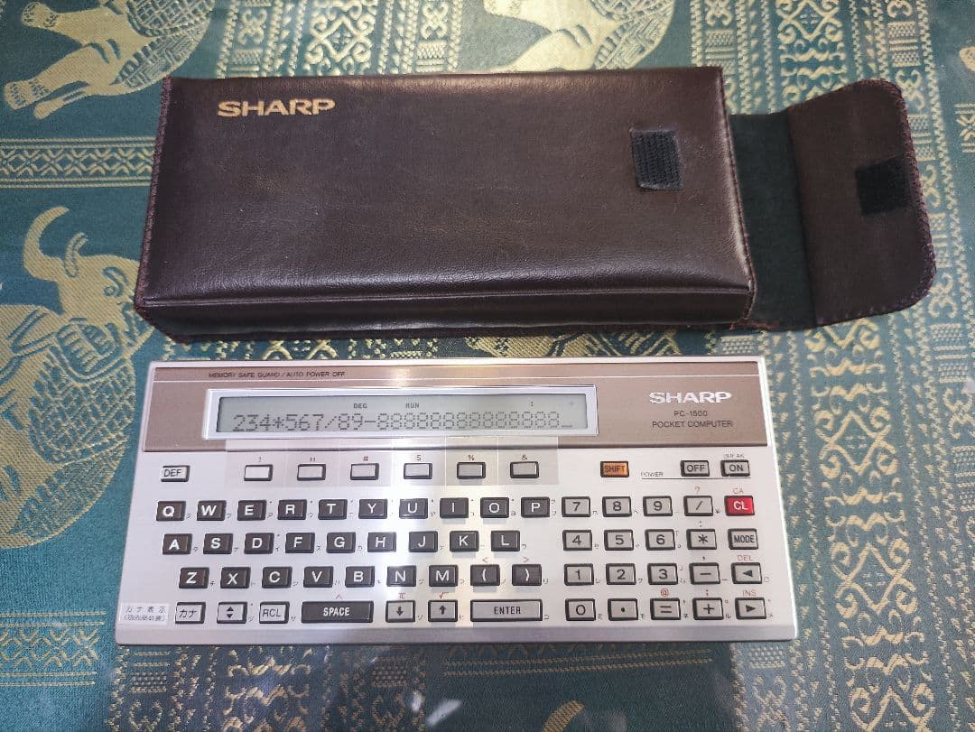SHARP PC-1500 ポケットコンピュータ 8KB RAM増設版 BLUESS Laboratory ブルースの「ガラクタ」実験室 SHARP PC-1500/PC-1501