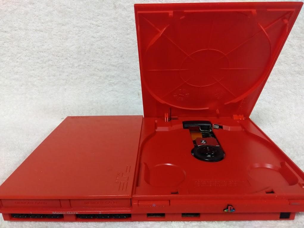 ✨完動品✨レンズ交換メンテ済✨SCPH90000CR PS2 本体 薄型 赤 - メルカリ