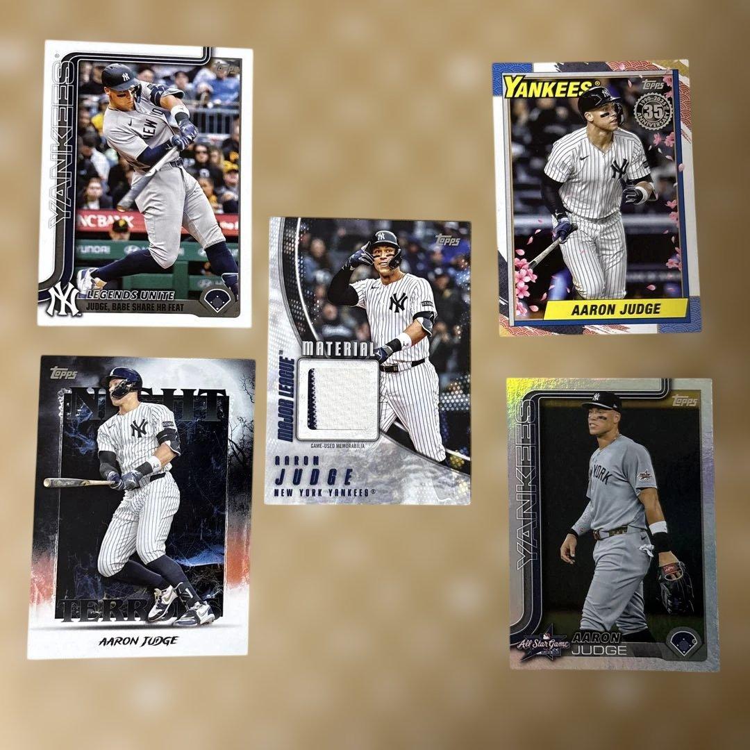 5枚セット】アーロン・ジャッジ 実使用ジャージ 桜柄 インサートTopps