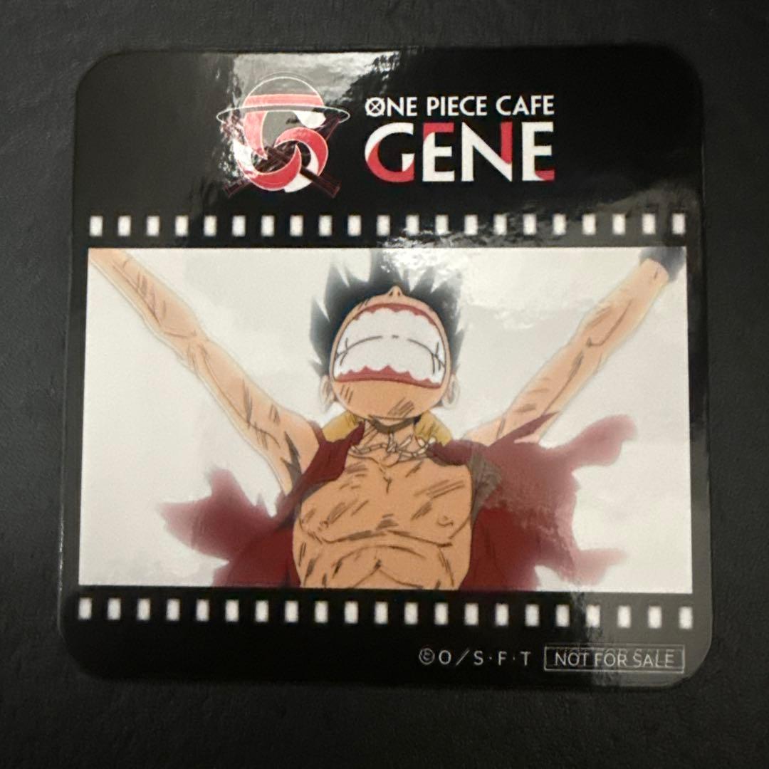 ワンピースカフェ 限定 ONEPIECECAFE GENE コースター ルフィ - メルカリ