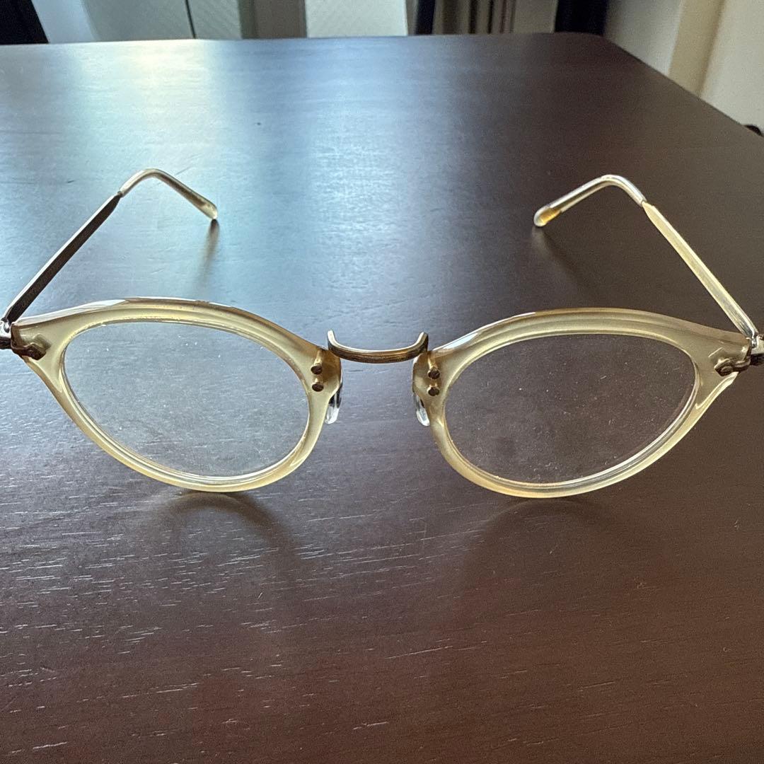 Oliver peopleクリアオーバルメタルフレーム眼鏡 Oliver peopleクリアオーバルメタルフレーム眼鏡