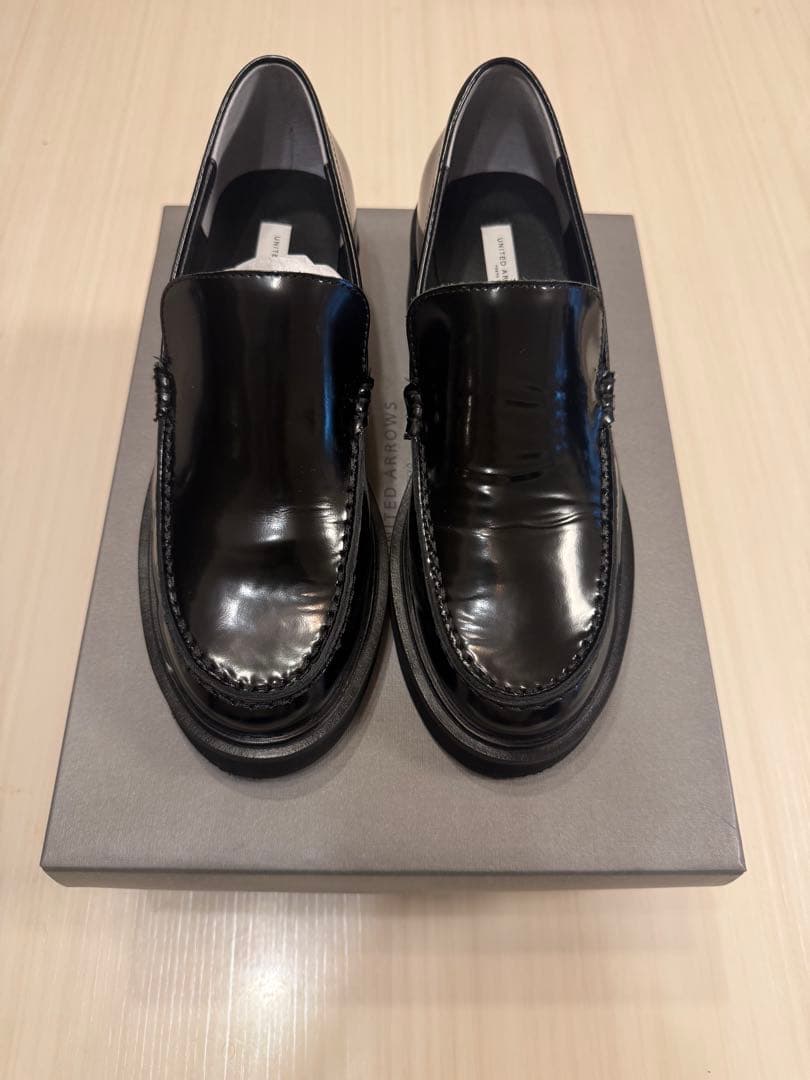 ユナイテッドアローズローファー GLR ハッスイ スムース フレンチ ローファー ―撥水―