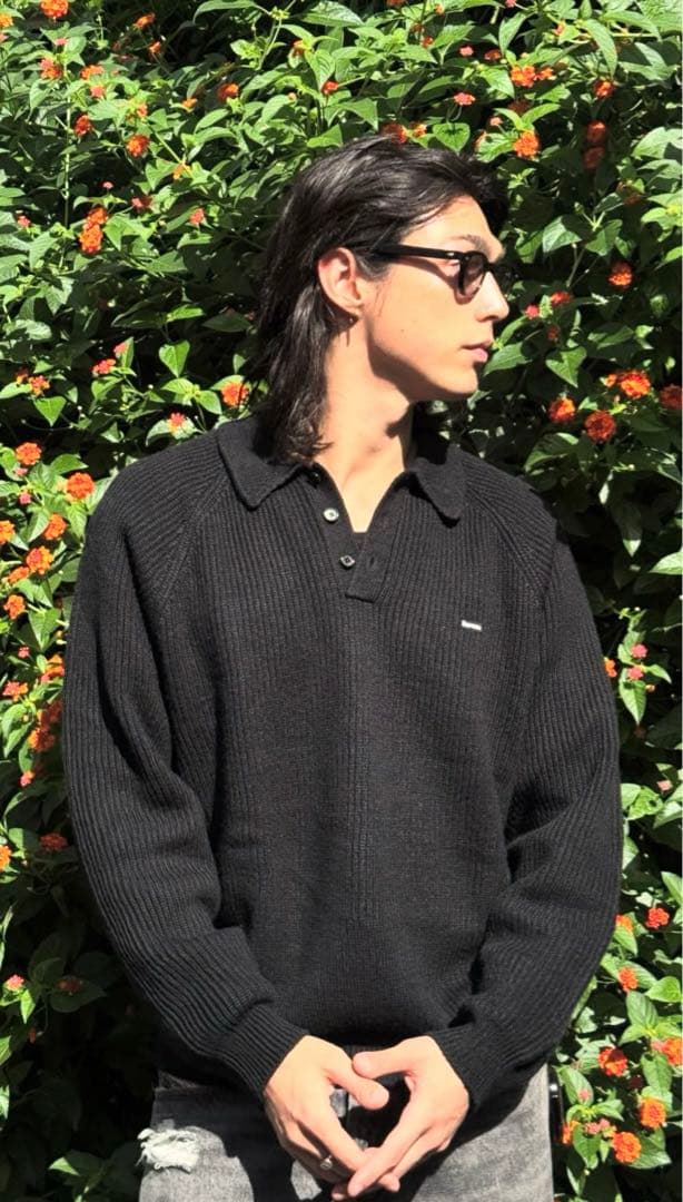 Supreme Small Box Polo Sweater Black L - メルカリ