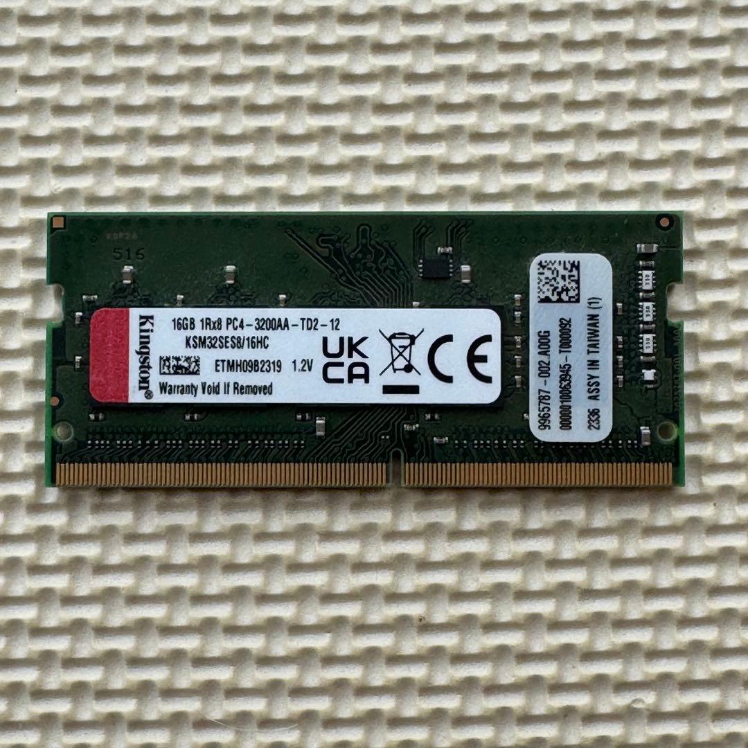 Kingston SODIMM DDR4-3200 16GB ECC 2枚セット Kingston Branded Memory 16GB DDR4 3200MT/s Single Rank SODIMM