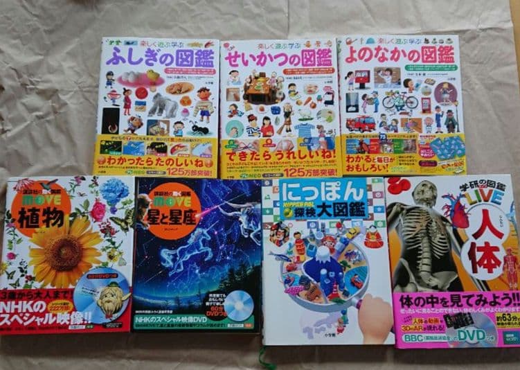 図鑑 7冊 セット（ふしぎ・せいかつ・よのなか・にっぽん・星座・植物・人体） 小学館の子ども図鑑 プレNEO 楽しく遊ぶ学ぶ せいかつの図鑑 | 書籍