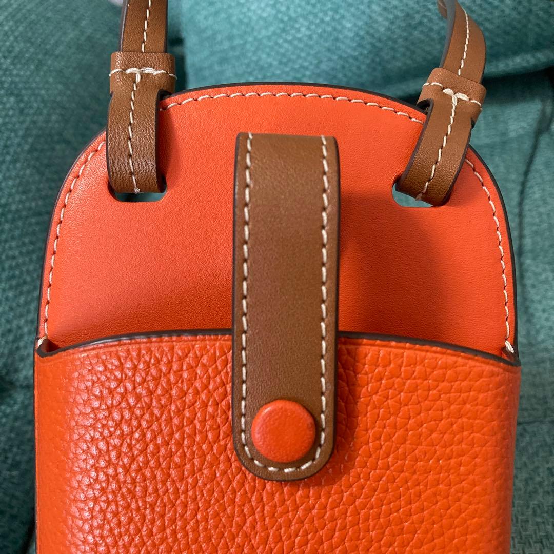 お値下げ】トリーバーチ スマホショルダー ペリーボンベ レザー