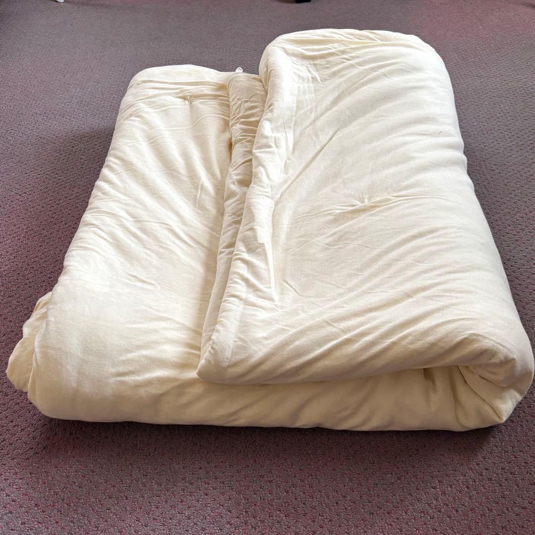 【シルク真綿布団】掛け布団 シングル 1.5kg 天然素材 河村ふとん店購入