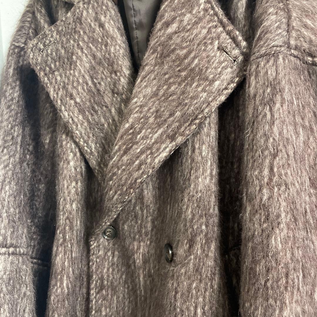 hellam シャギーミドルコート ブラウン - メルカリ