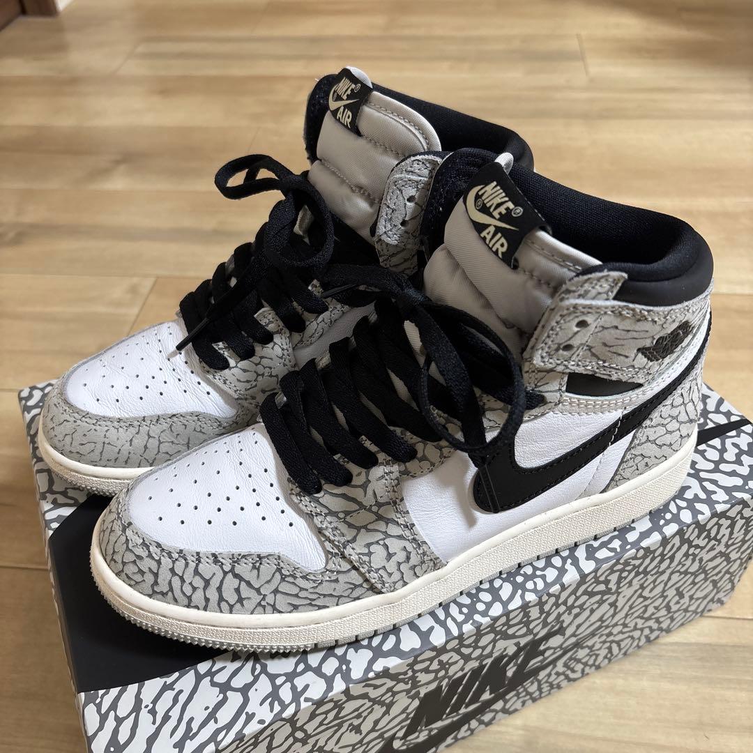 NIKE AIR JORDAN 1 RETRO HIGHホワイトセメント24.0 3/1発売｜Nike Air Jordan 1 High OG 