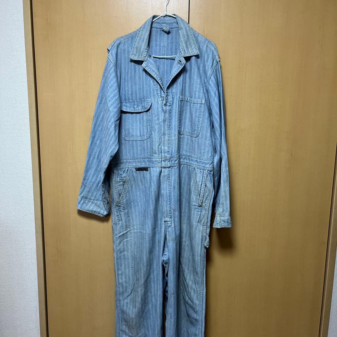 【60s】BIG MAC ツナギ ヘリンボーン 古着 ヴィンテージ 60s BIG MAC ツナギ ヘリンボーン HBT オールインワン ビンテージ