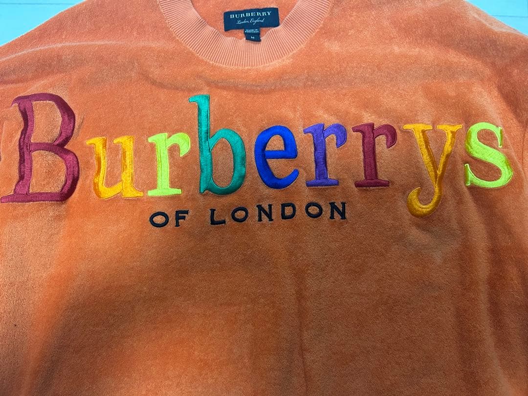 深瀬着用 BURBERRY オレンジ スウェット - メルカリ