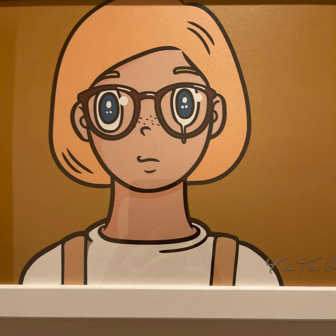 希少作品」ハシヅメユウヤ 版画 サイン入り クライングガール - メルカリ