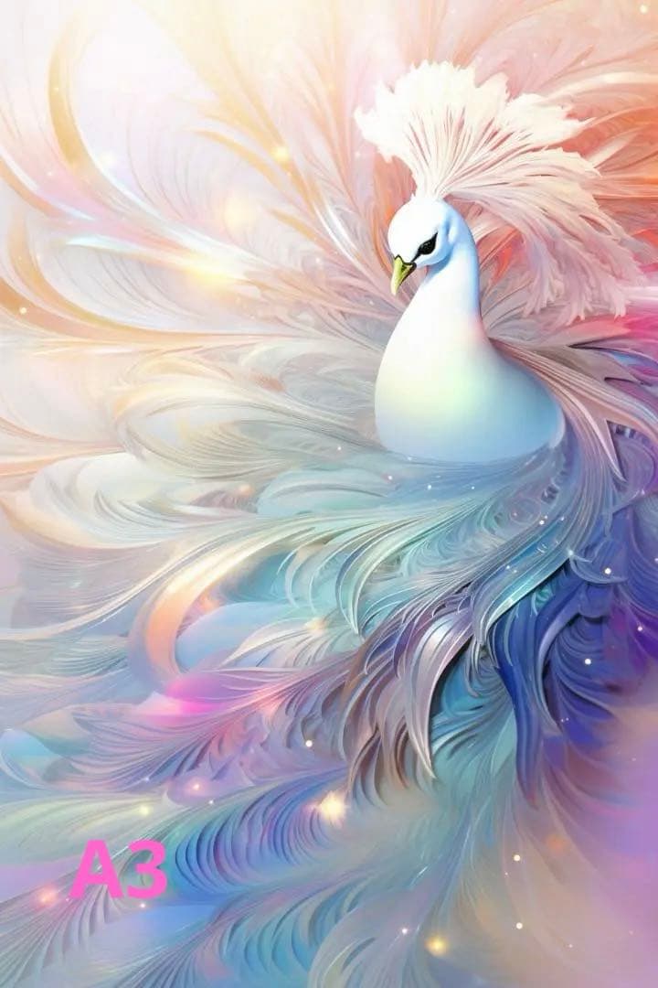 A3、Lサイズ【開運•風水•絵画風・ヒーリングアート】✨鳳凰✨No.35