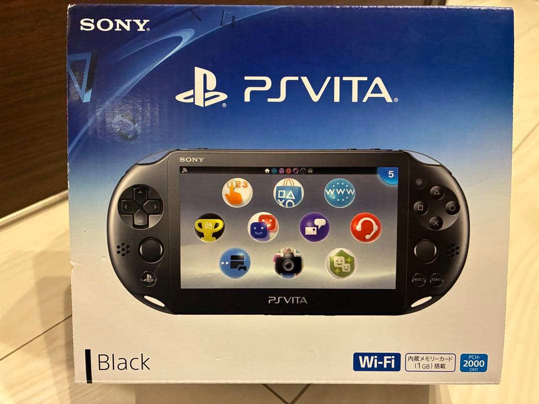 PSvita PCH-2000 ブラック SIE PlayStation Vita (プレイステーション ヴィータ) Wi-Fiモデル PCH